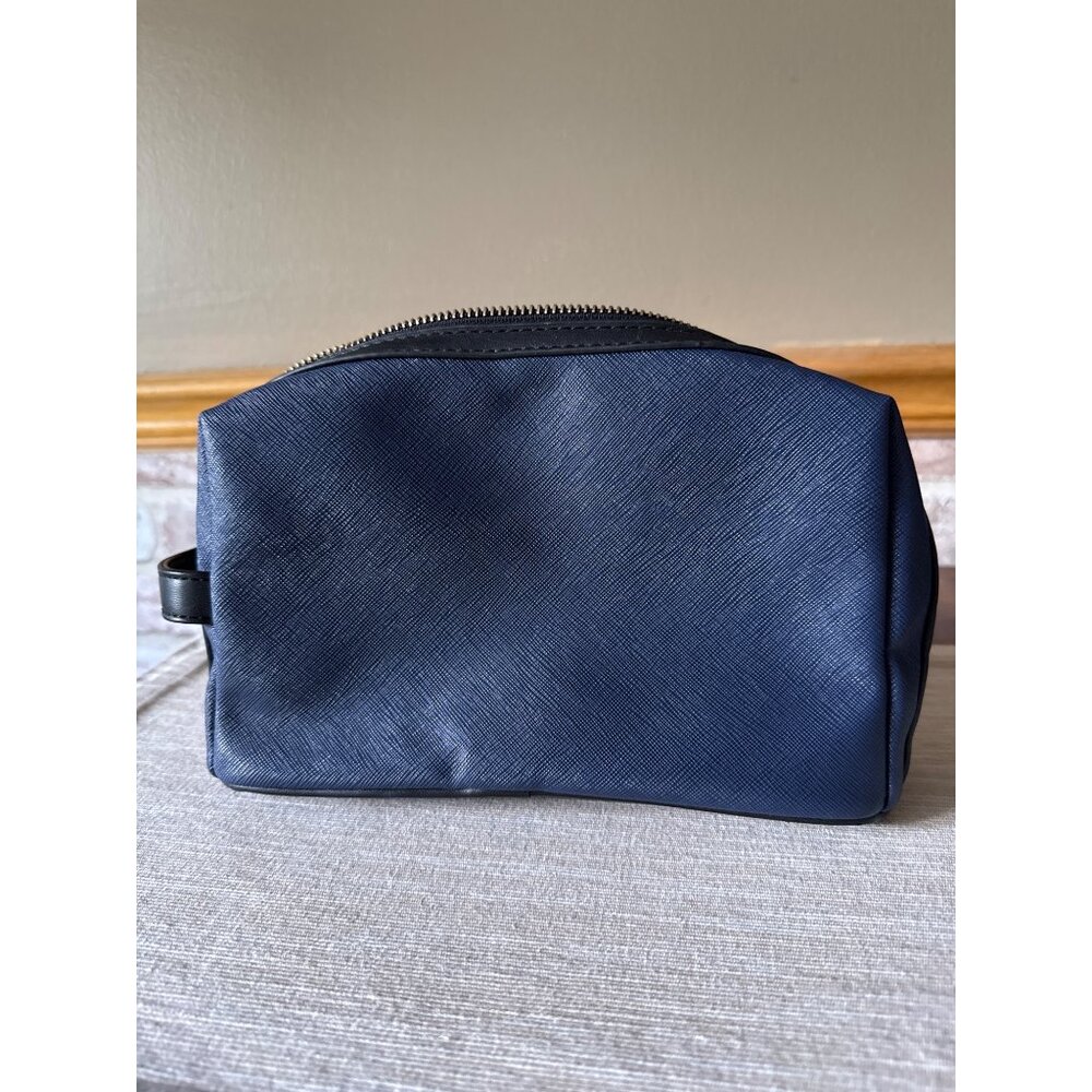 Versace Parfums Blue & Black Toiletry Bag Empty Travel Cosmetic Case - Picture 3 of 16